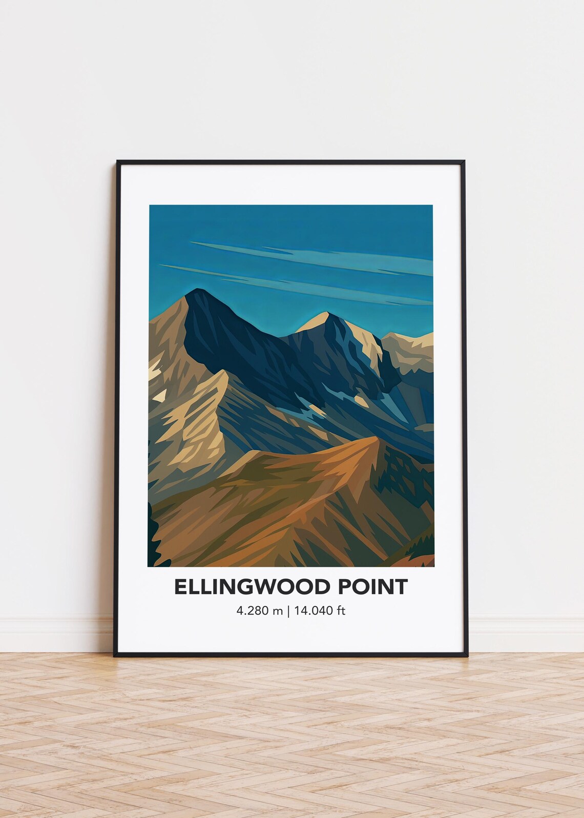Ellingwood Point Poster Cityscape Illustration Art Print