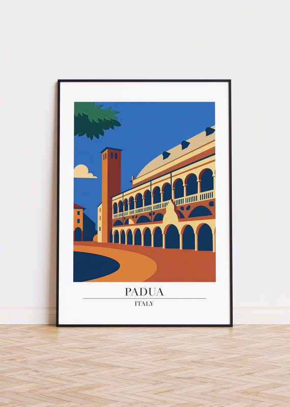 Padua Italy Poster Modern City Art Print