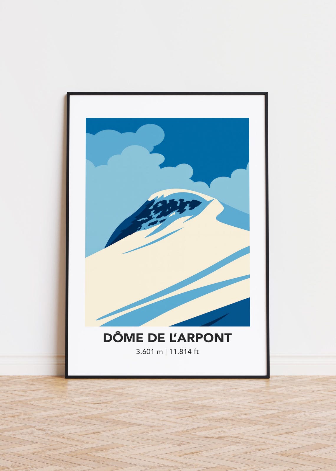 Dme De Larpont Mountain Art Print Modern Minimalist Illustration