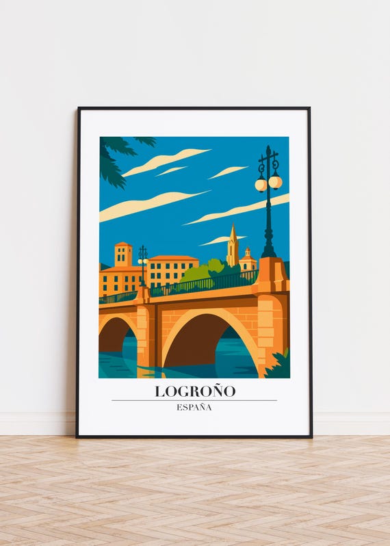 Logroo Spain Poster City Skyline Art Print