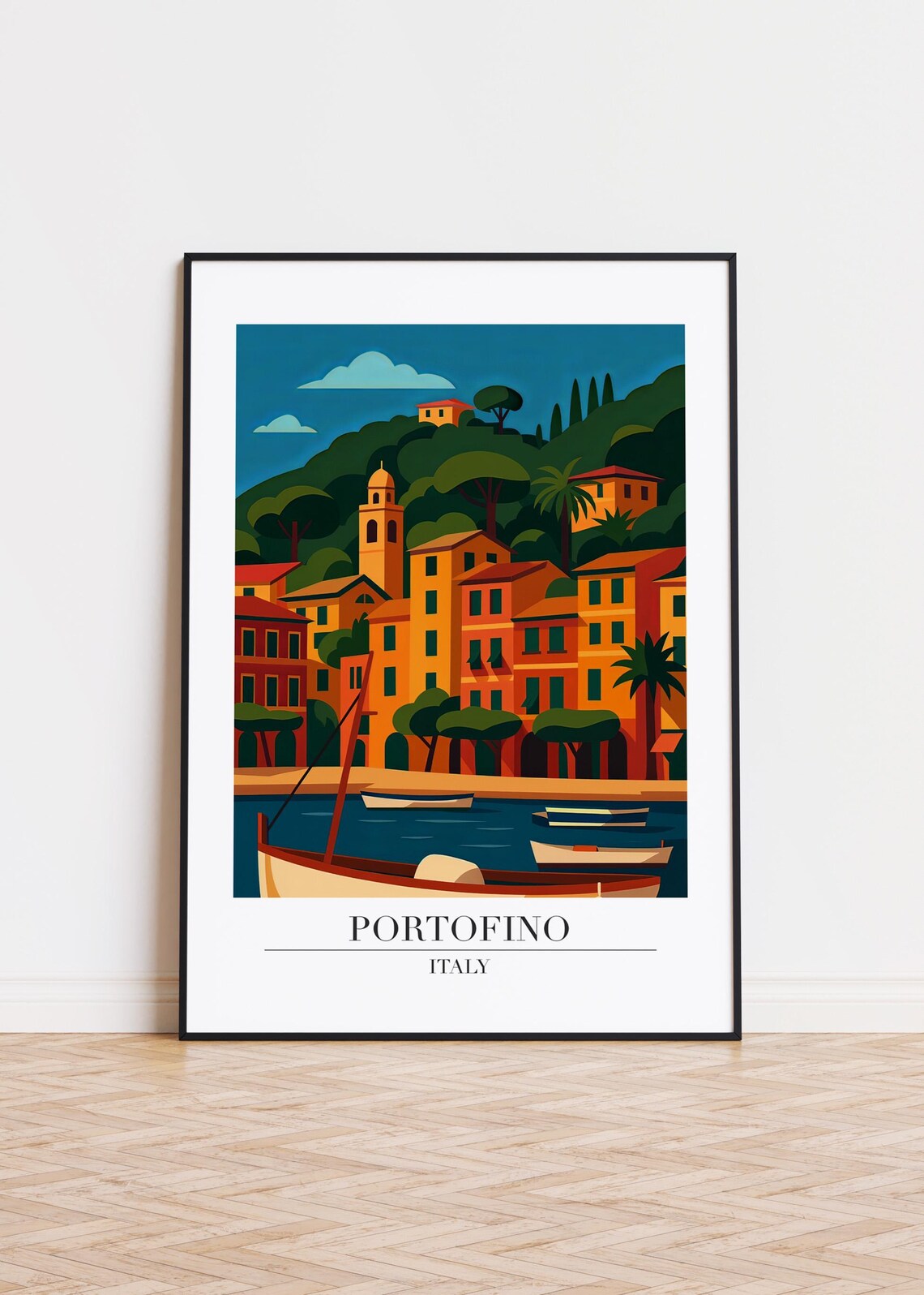 Portofino Italy Travel Poster