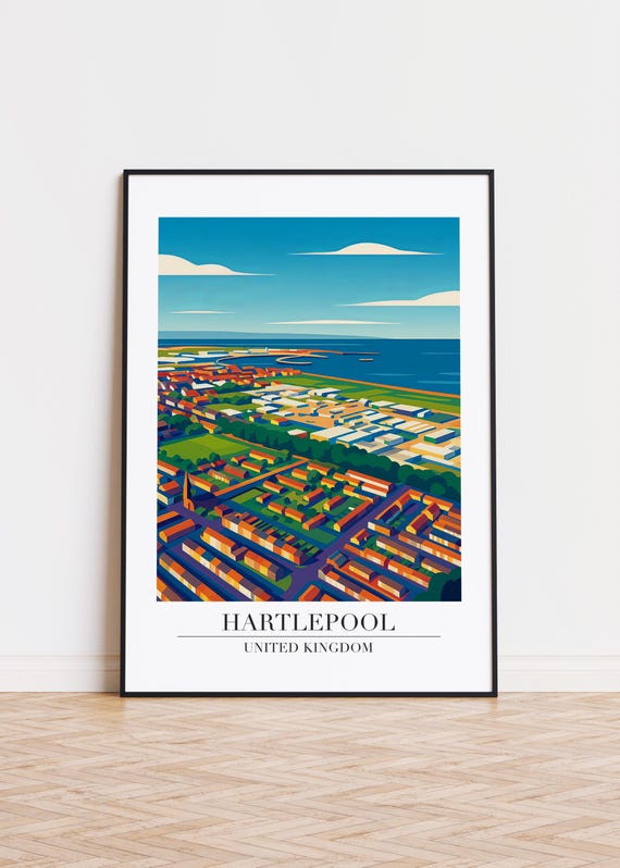 Hartlepool Illustration Poster Print