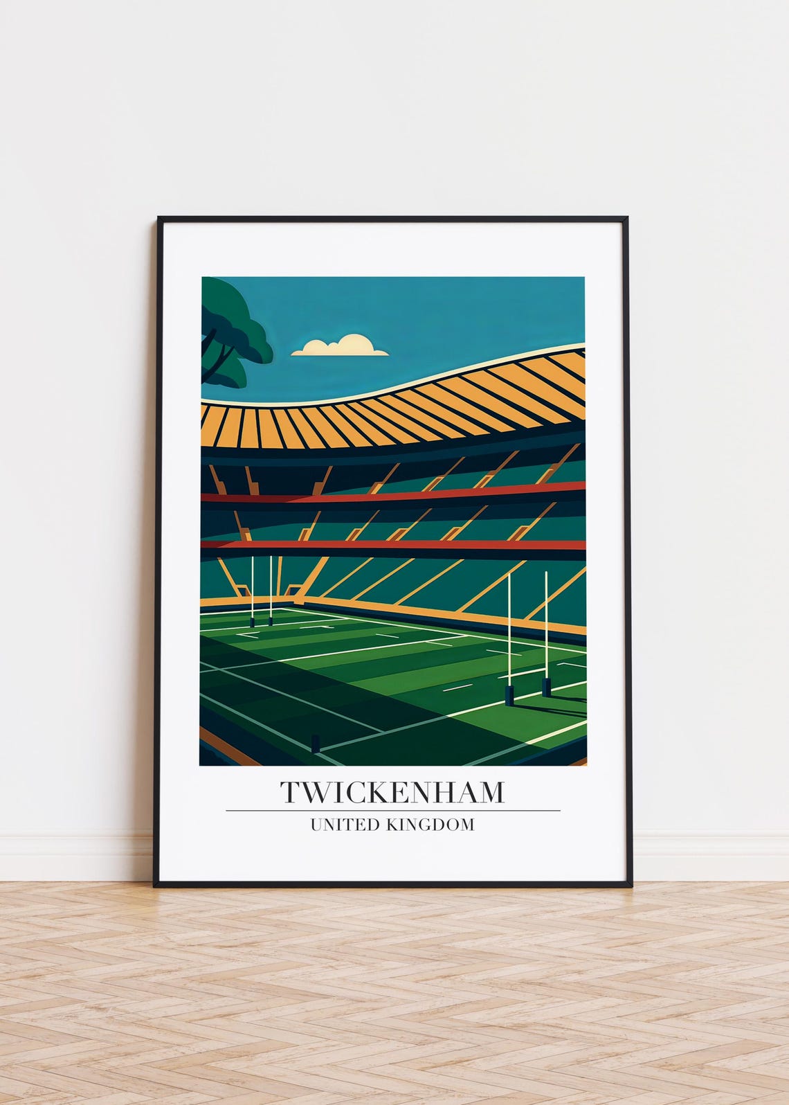 Twickenham Illustration Travel Poster