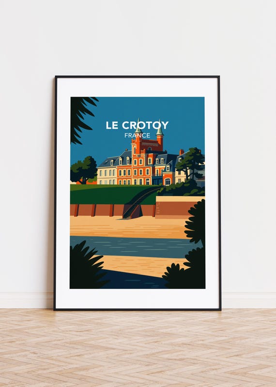 Le Crotoy France Poster City Skyline Art Print