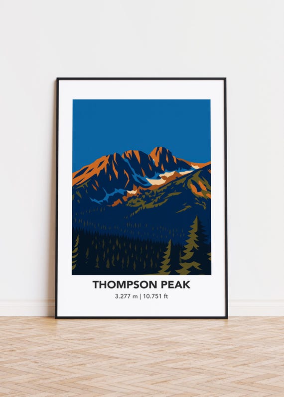 Thompson Peak Mountain Poster Print