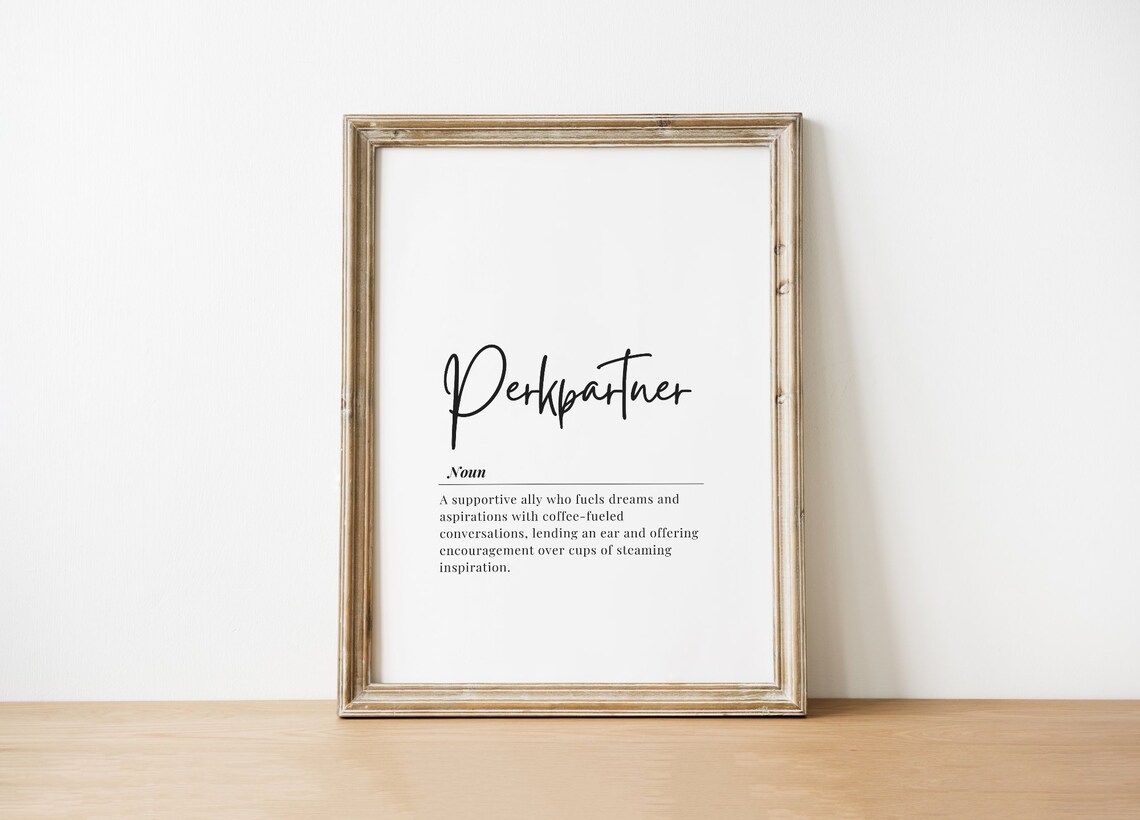 Inspirational Quote Print Pehkpartner Definition Modern Home Wall Art Office Decor Poster
