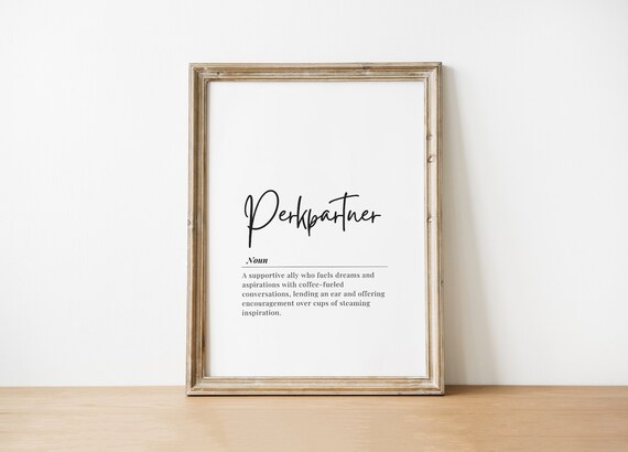Inspirational Quote Print Pehkpartner Definition Modern Home Wall Art Office Decor Poster