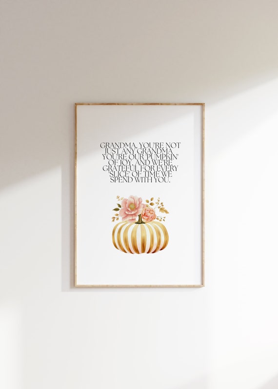 Thanksgiving Gift Art Nana Mimi Halloween For Granny Autumn Decor Grandma Quote Grandmother