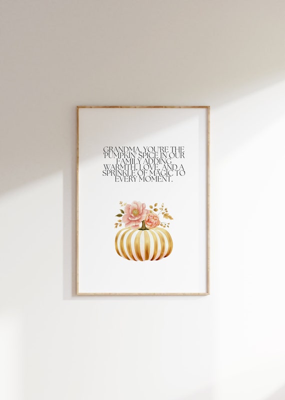 Thanksgiving Gift Art Nana Mimi Halloween For Granny Autumn Decor Grandma Quote Grandmother