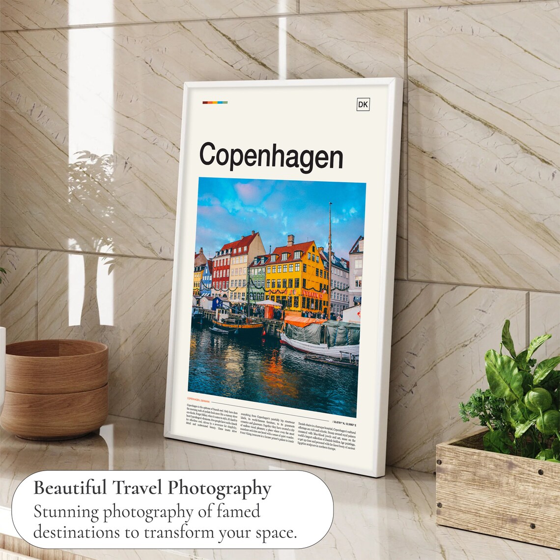 Copenhagen Travel Poster, Denmark City View - Image 4