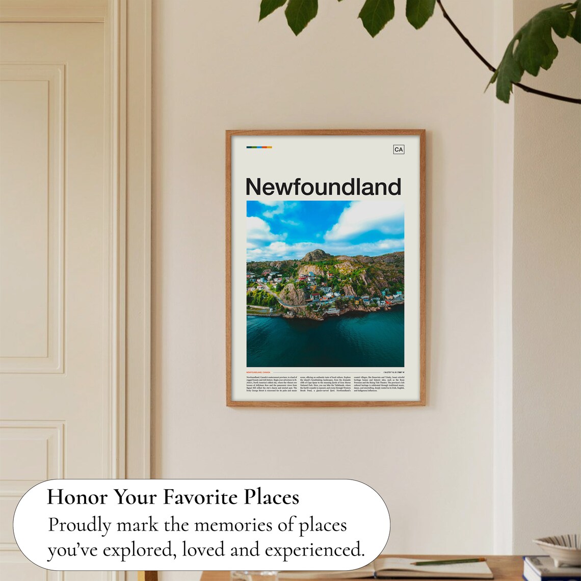 Newfoundland Canada Rugged Rocky Coastal Town Scenic Travel Poster - Image 5