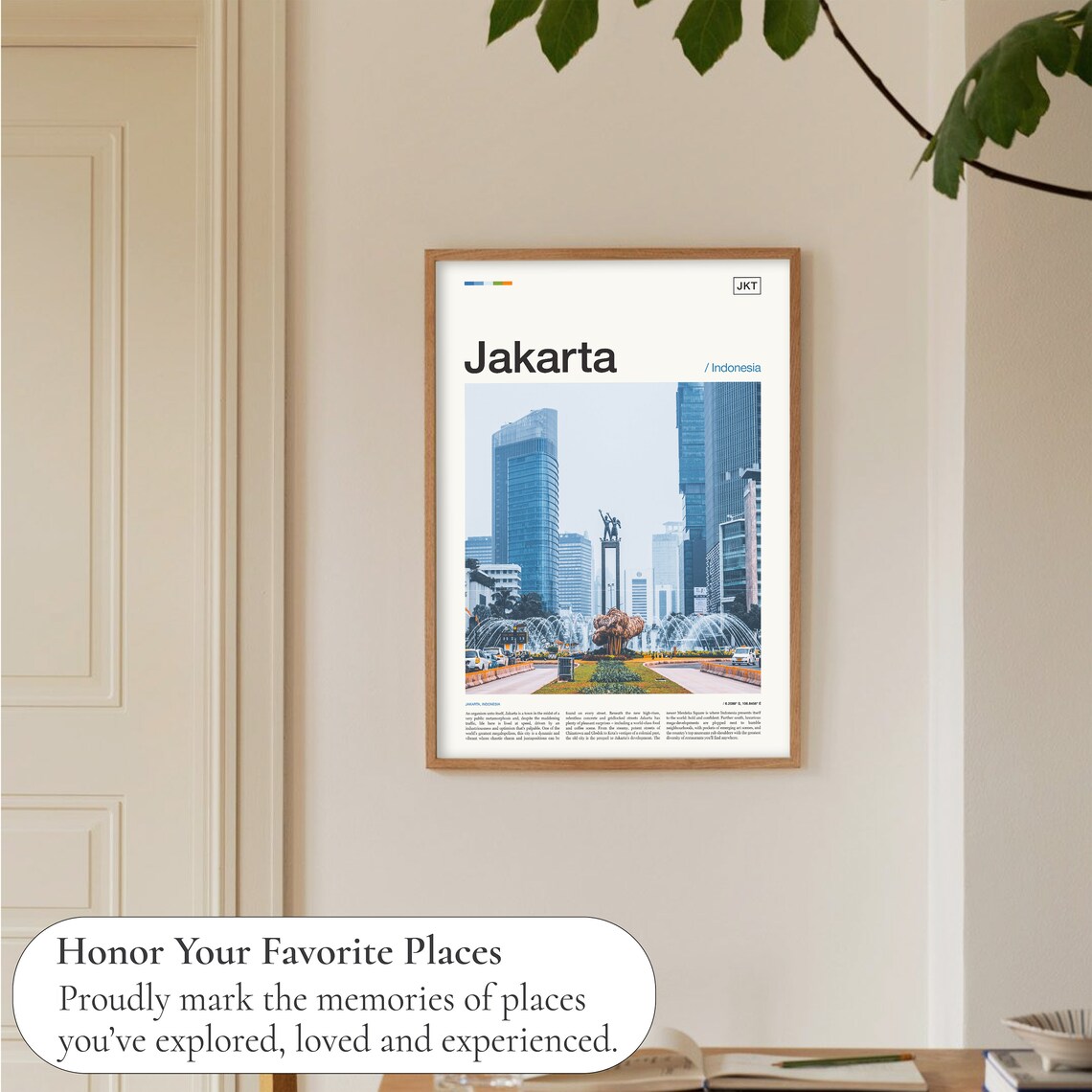 Jakarta Indonesia Travel Poster Print - Image 5