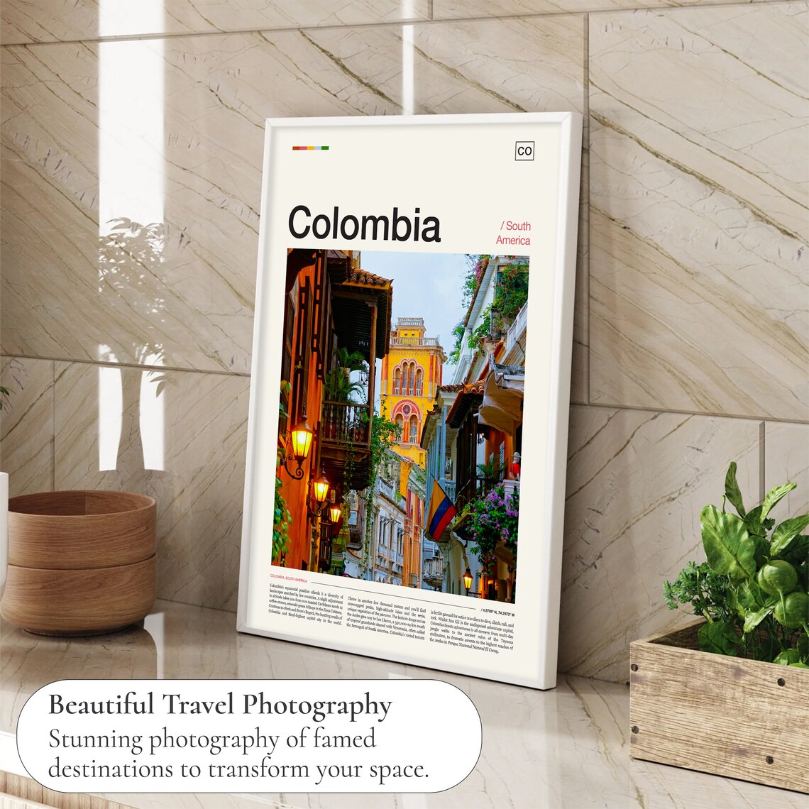 Colombia Travel Poster, Latin America Wall Art - Image 4