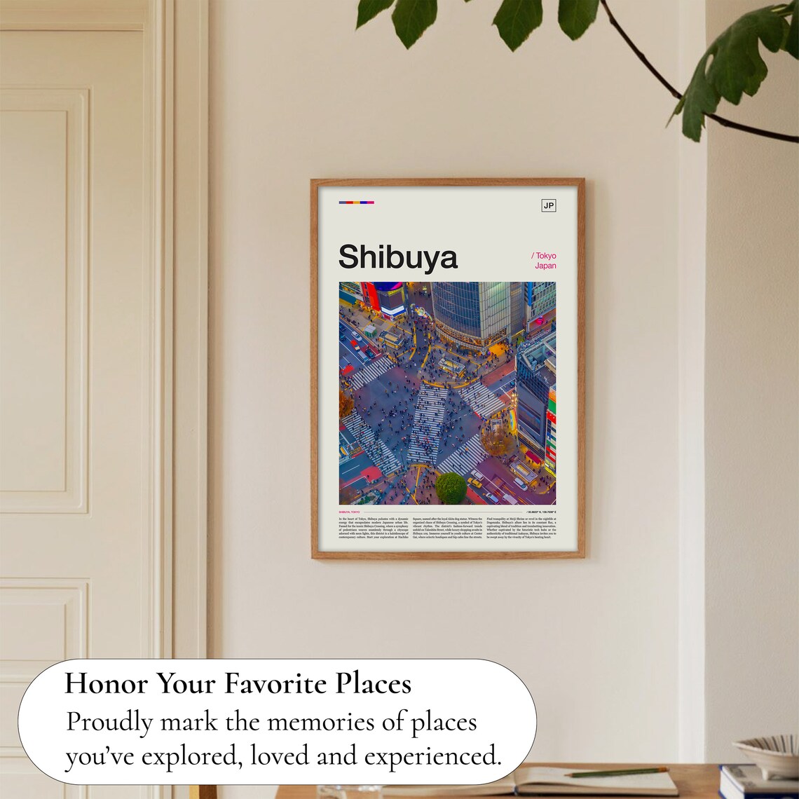 Shibuya Crossing Tokyo Travel Poster, Japan Art - Image 5