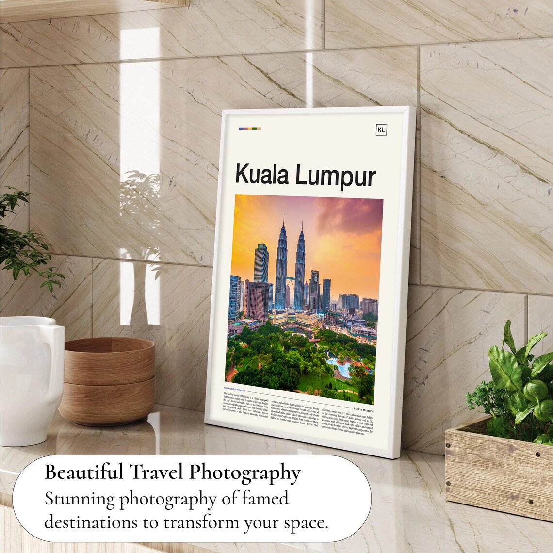 Kuala Lumpur Petronas Twin Towers Sunset Skyline Photo Poster - Image 4
