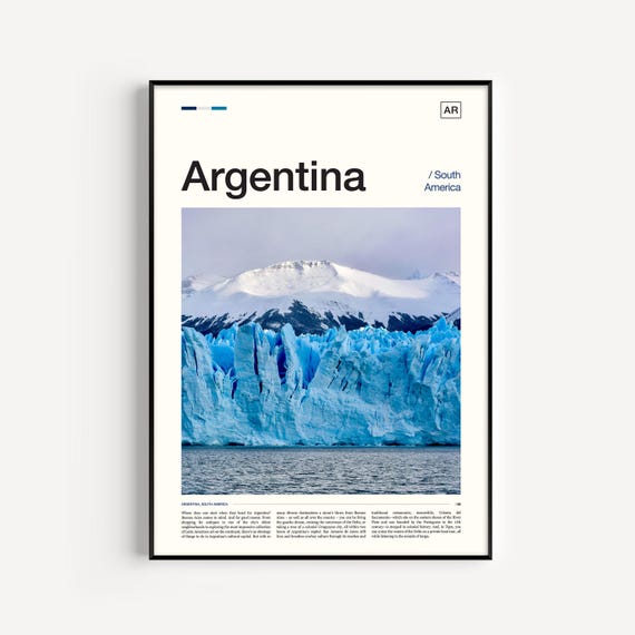Argentina Print Wall Art Poster Travel South America Photography