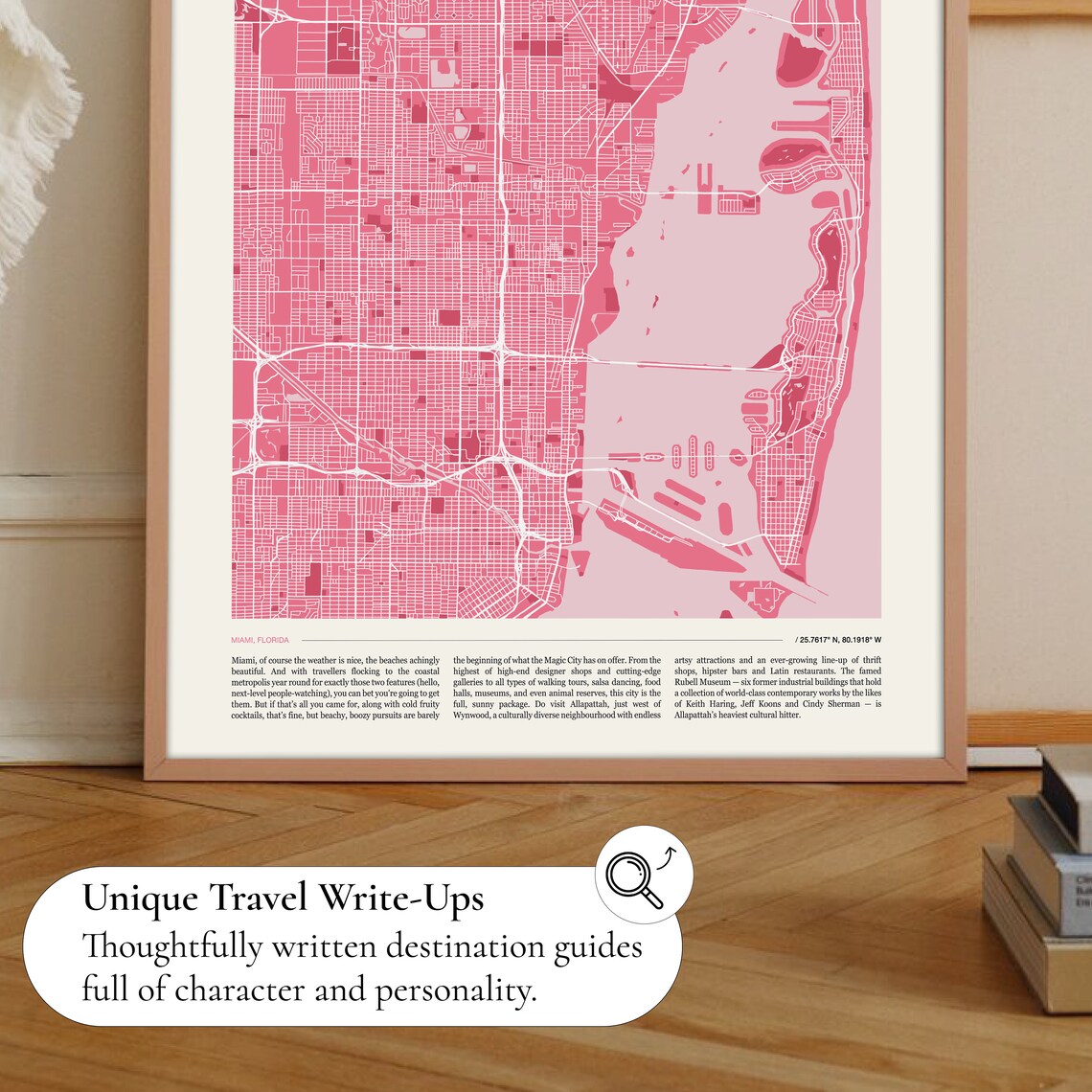 Miami Map Print, Travel Poster For Miami Decor - Image 2
