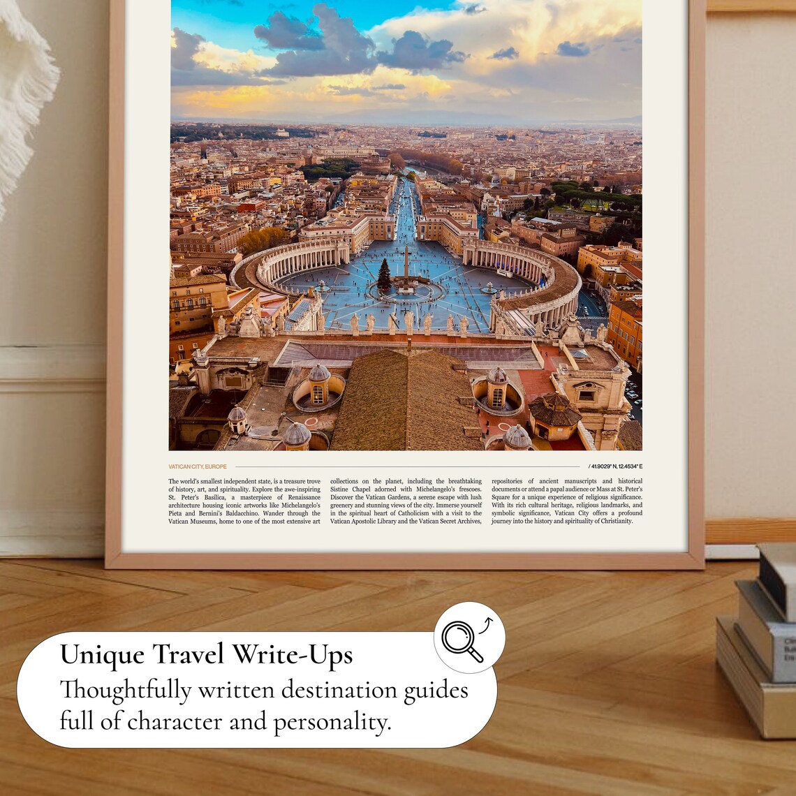 Vatican City Travel Poster, Rome Wall Art - Image 2