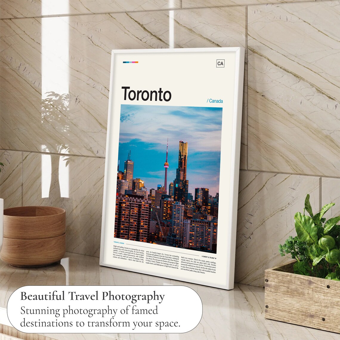 Toronto Travel Poster, Toronto Decor Art Print - Image 4