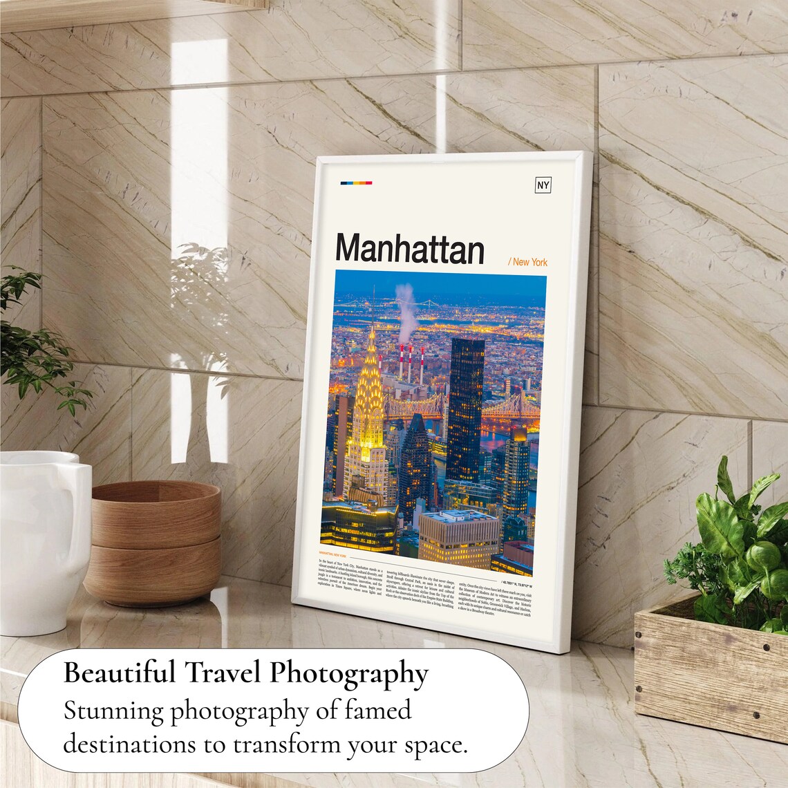 Manhattan Night Skyline Chrysler Building New York City Photo Poster - Image 4
