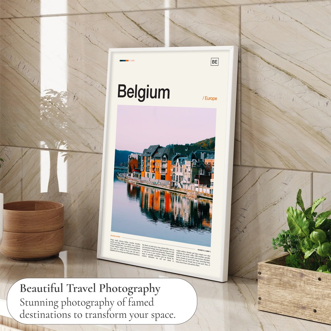 Belgium Print Belgium Poster Belgium Wall Art Belgium Art Print Belgium Photo Belgium Photography Belgium Artwork Belgium Picture - Image 4