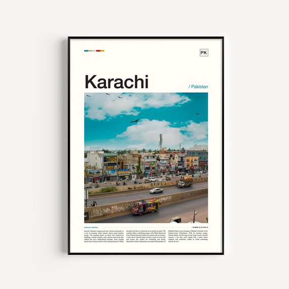 Karachi Travel Photography Print Pakistan Cityscape Wall Art
