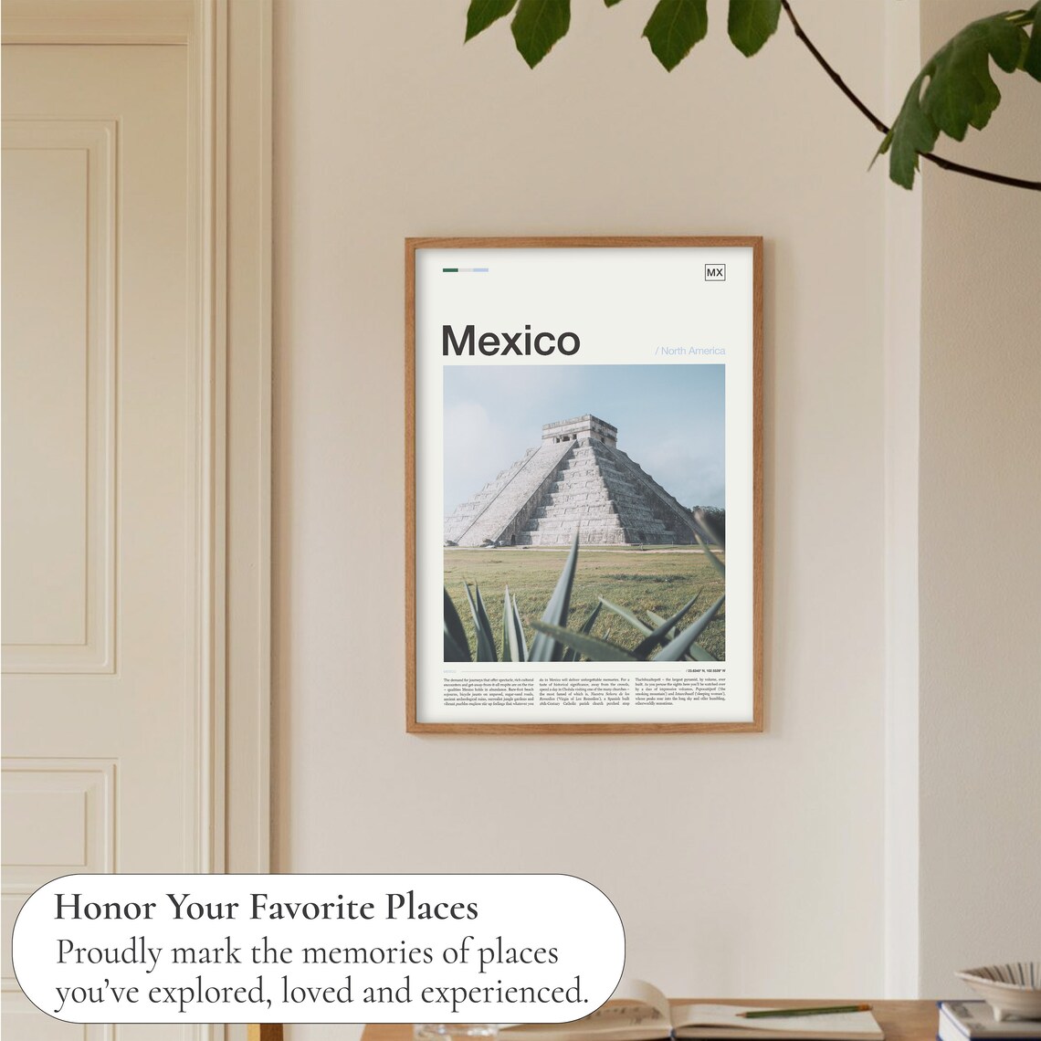 Mexico Travel Poster, Mexican Art Wall Print - Image 5