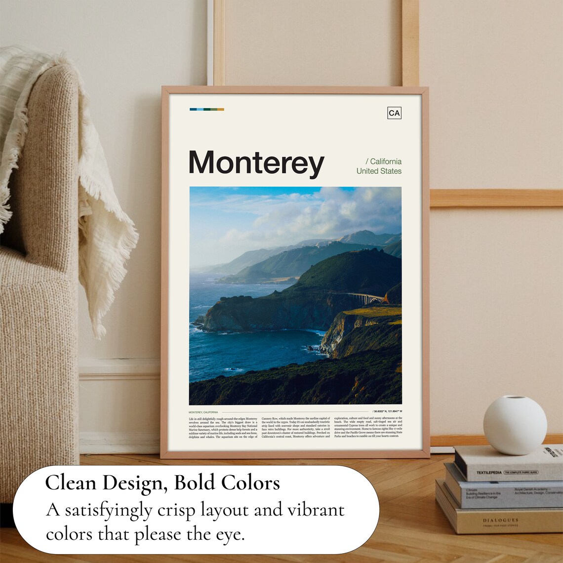 Monterey California Big Sur Coast Bixby Creek Bridge Photo Poster - Image 3