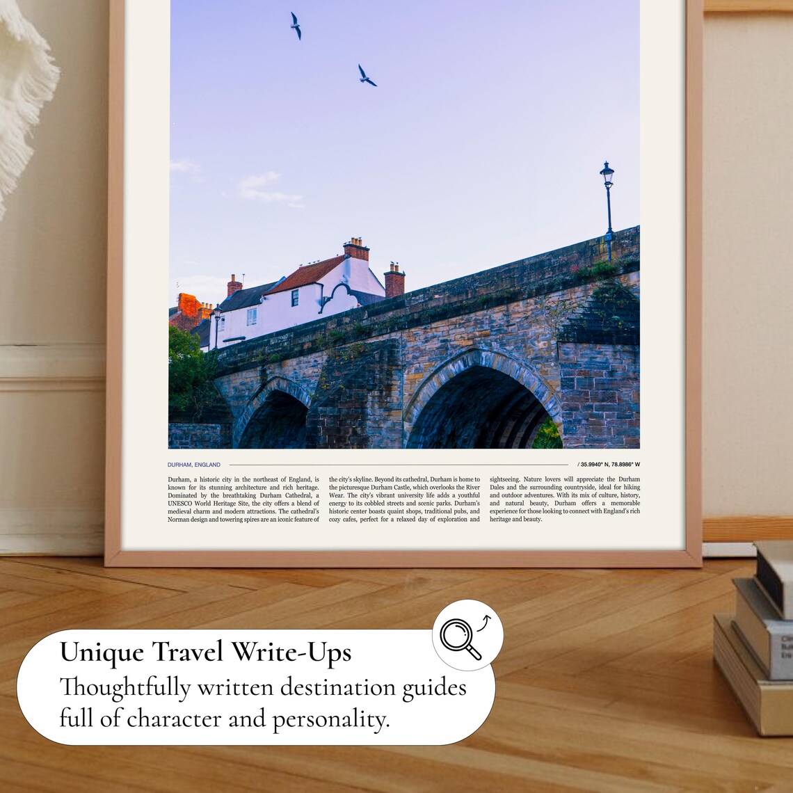 Durham Travel Poster, Place-Inspired Wall Art - Image 2