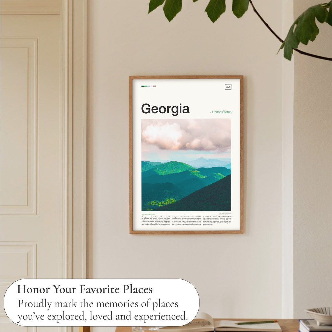 Georgia Print Georgia Poster Georgia Wall Art Georgia Art Print Georgia Photo Georgia Photography Georgia Usa Georgia Travel Print - Image 5