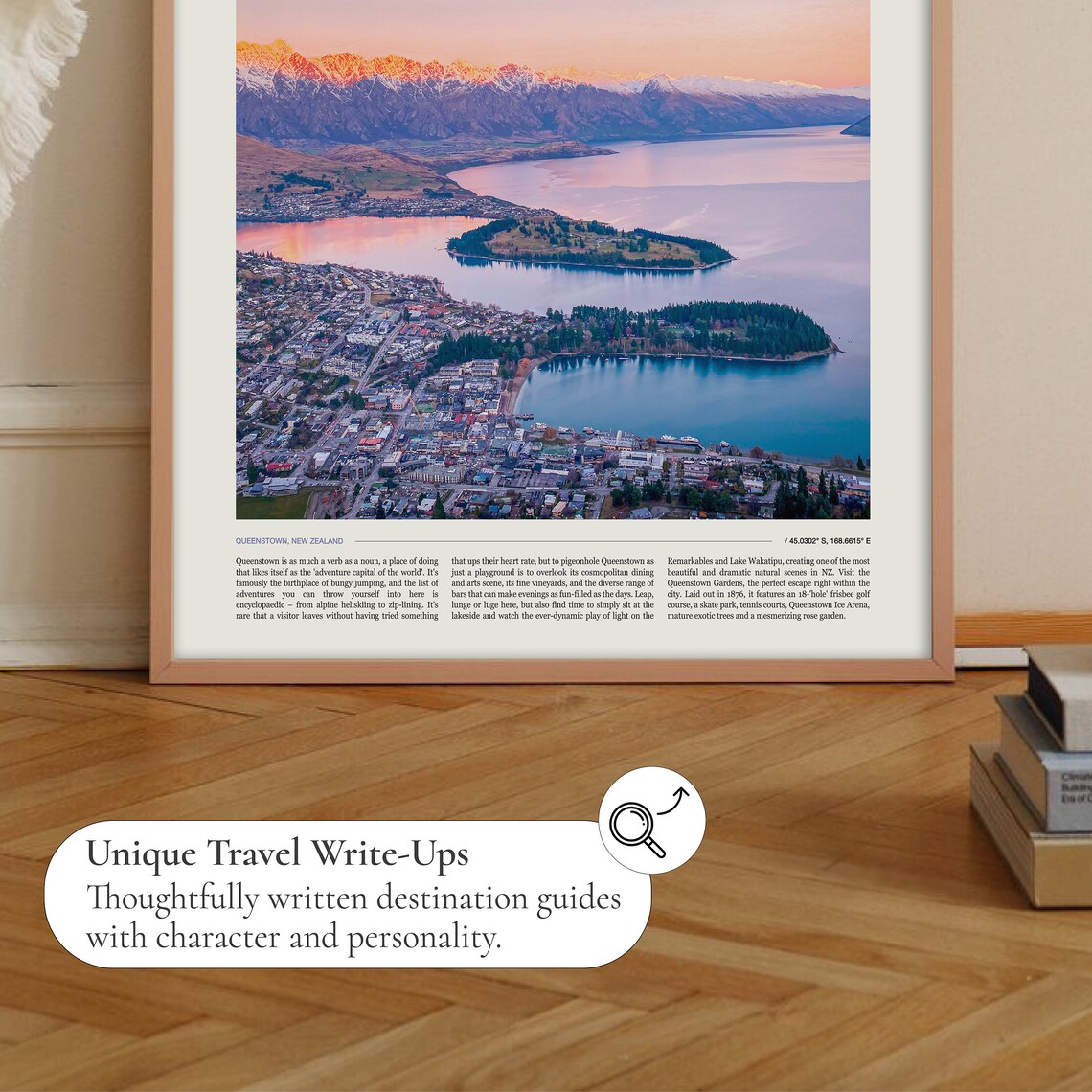 Queenstown New Zealand Sunrise Lake Wakatipu Mountain View Poster - Image 2