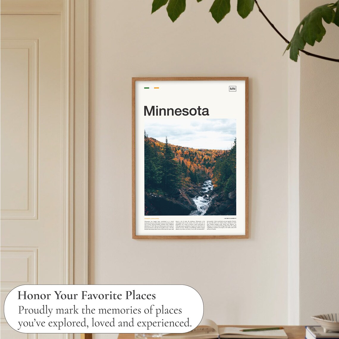 Minnesota Travel Poster, USA Place Print - Image 5