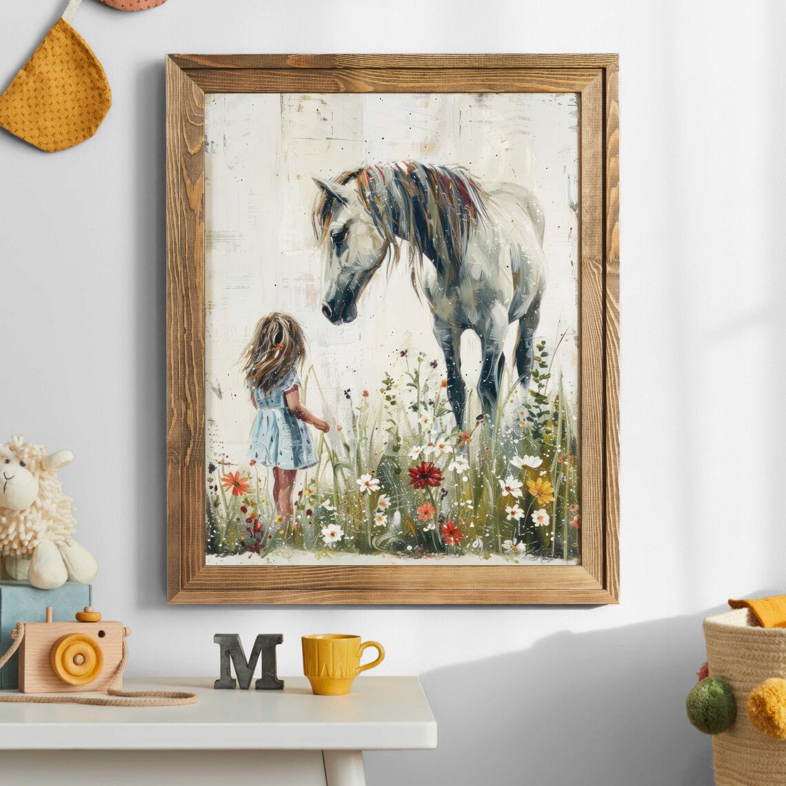 Horse Nursery Art Print, Rustic Equestrian Decor - Image 5