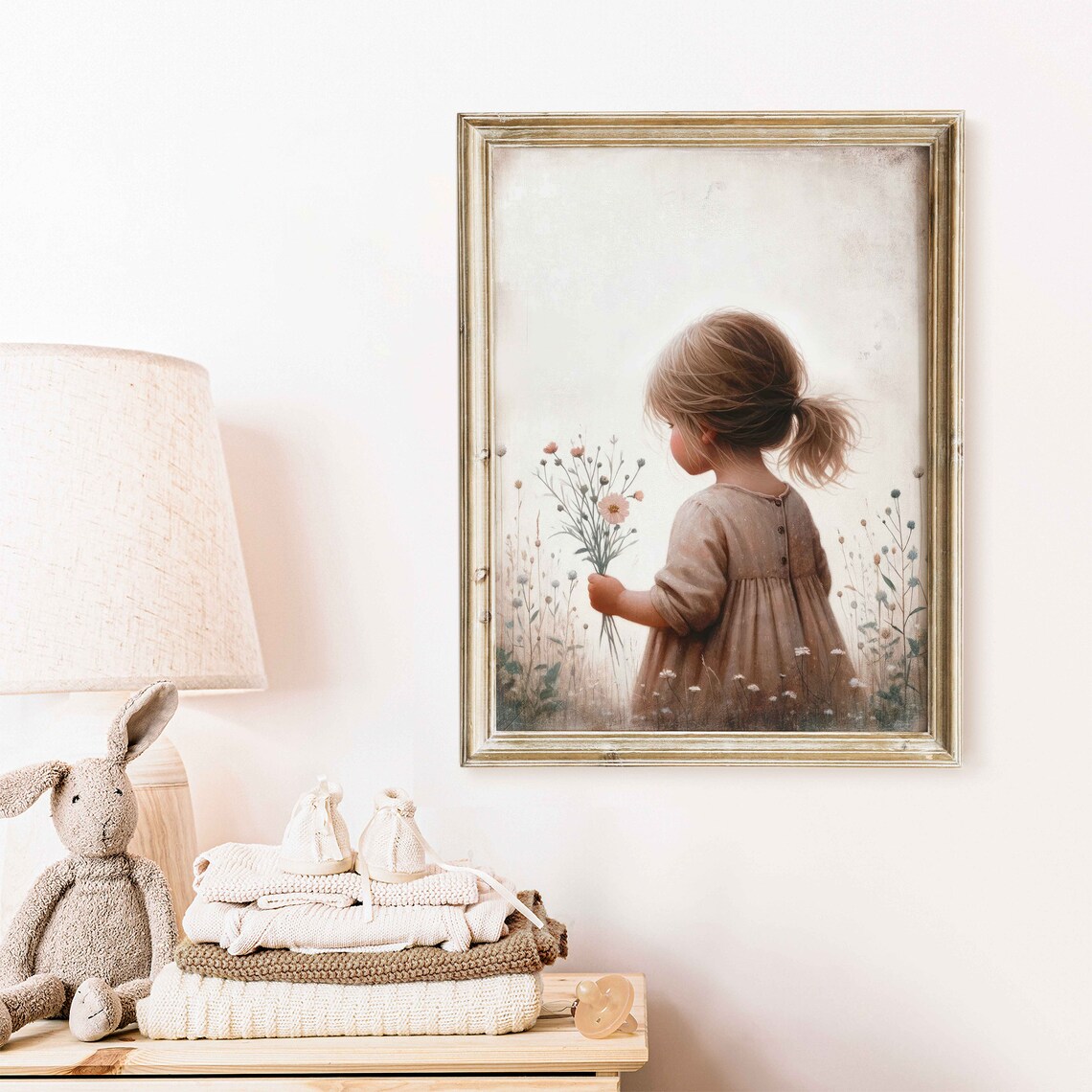 Wildflower Nursery Decor, Girls Bedroom Art Print - Image 2