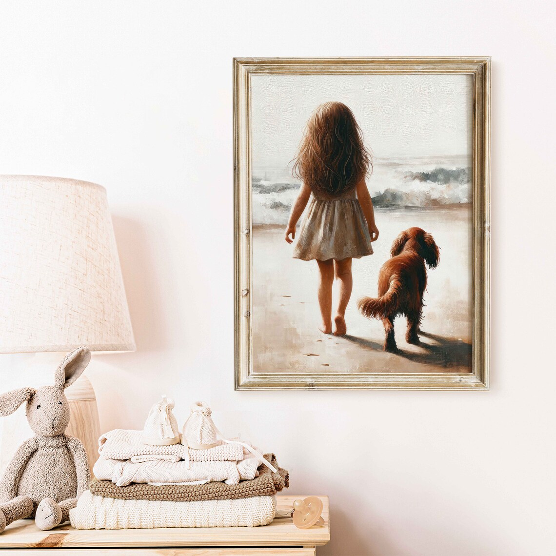 Cocker Spaniel Nursery Print, Girls Room Dog Art - Image 2