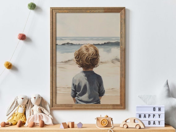 Beach Nursery Art Print, Ocean Decor For Boys