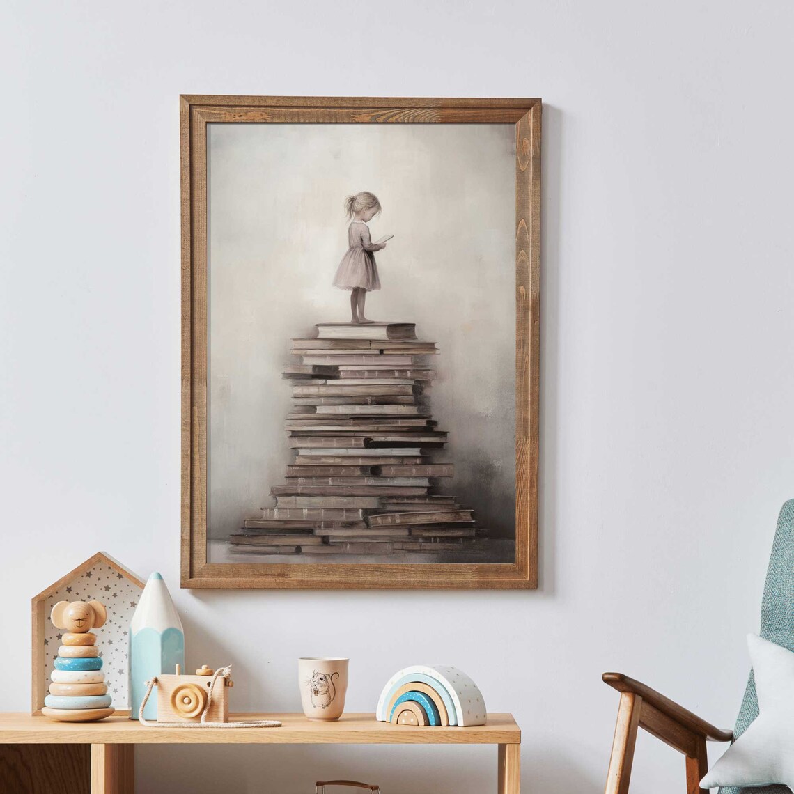 Read Decor Vintage Girls Nursery Art Print - Image 2