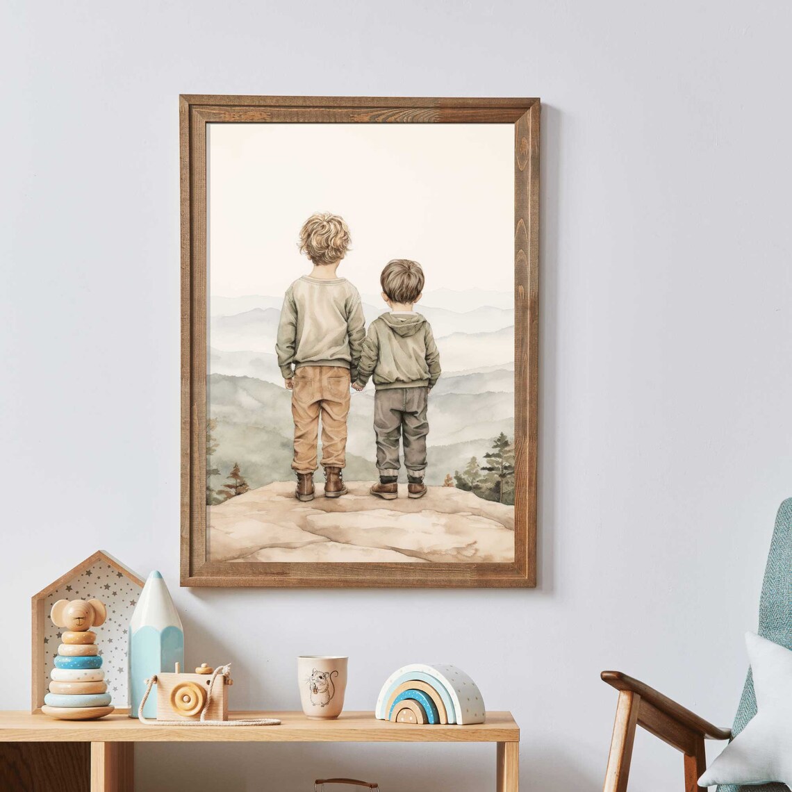 Brothers Room Adventure Nursery Decor Art Print - Image 2