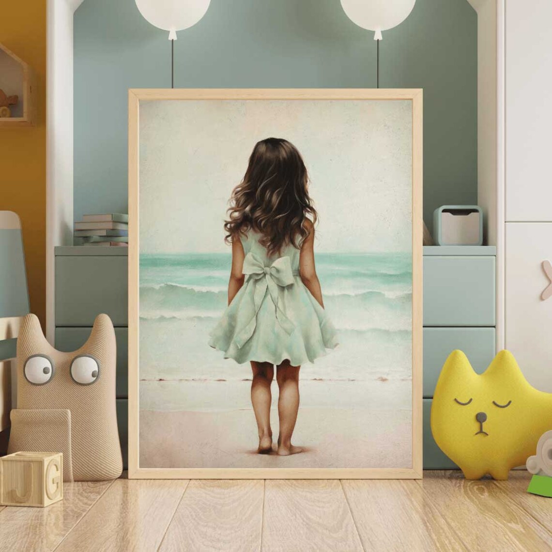 Beach Nursery Decor, Girls Room Art Print - Image 2