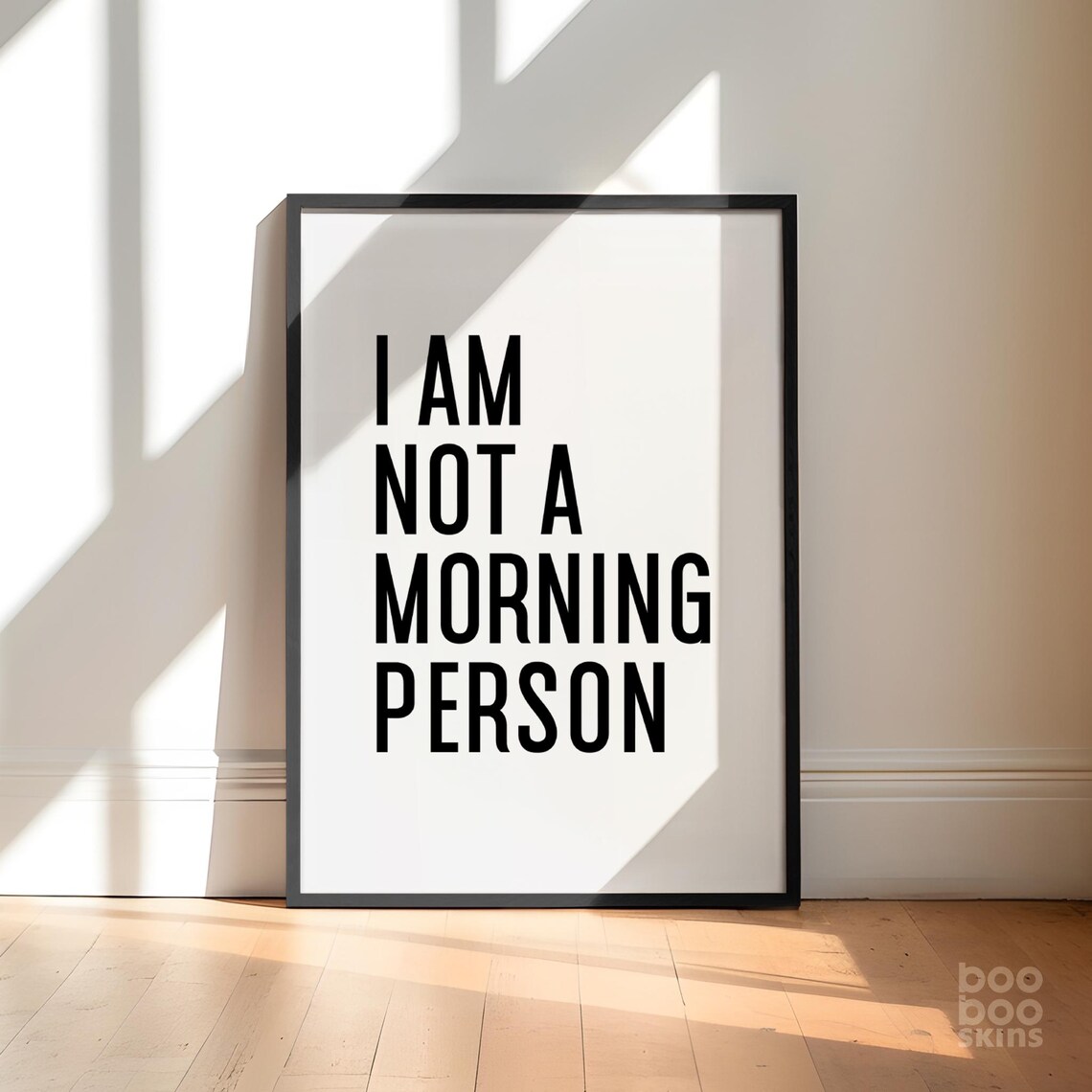 I Am Not A Morning Person Teen Bedroom Art Print
