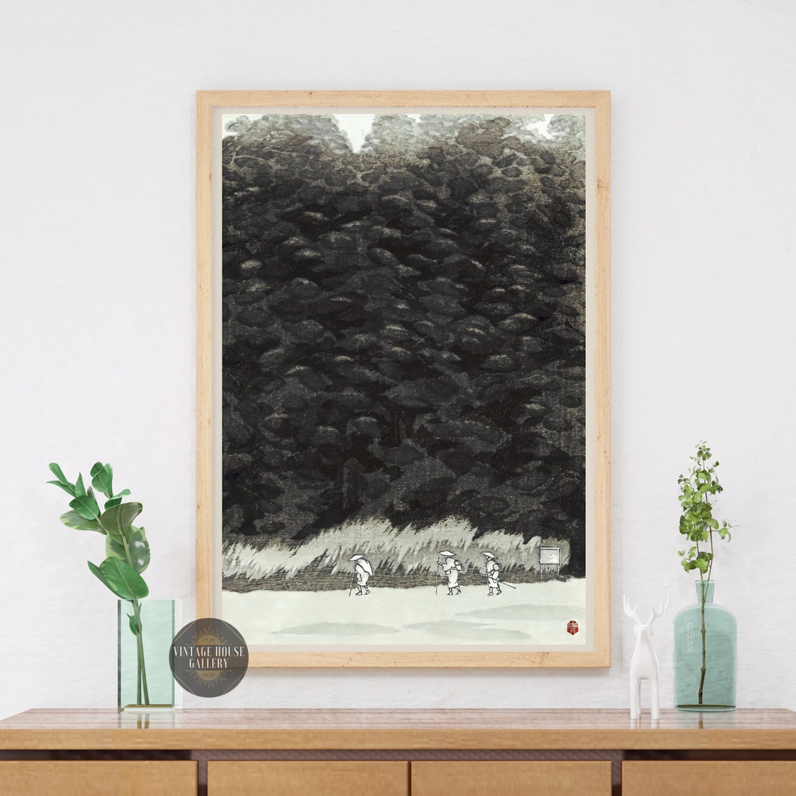 Aoyama Masaharu Figures Under A Dark Tree Ode To The North Poster