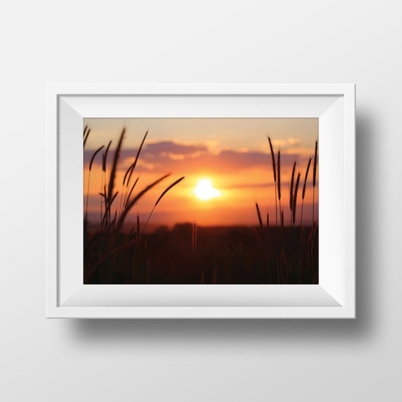 Sunset Wall Art Living Room Decor Sky Print Sunset Print Nature Print Beautiful Bedroom Decor Sky Photography Nature Photography Art
