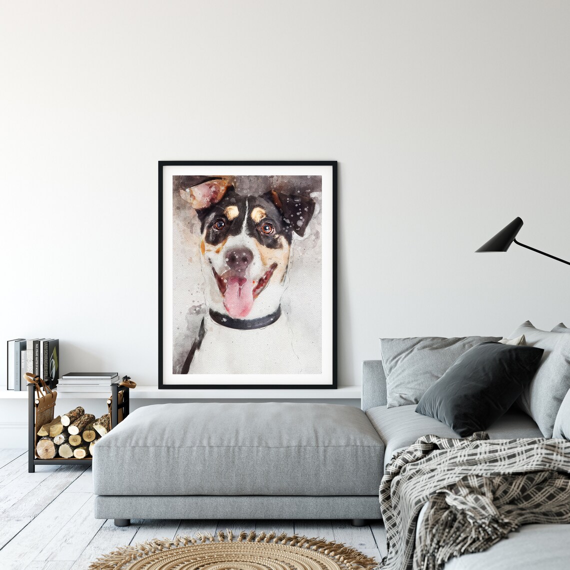 Custom Dog Portrait, Personalized Pet Art Print - Image 3