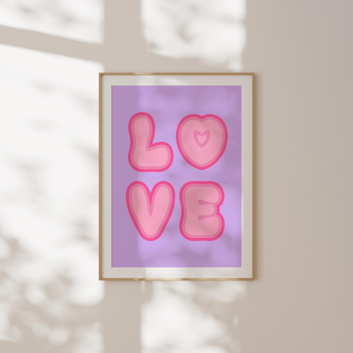 Love Trendy Valentine Minimalist Art Print - Image 2