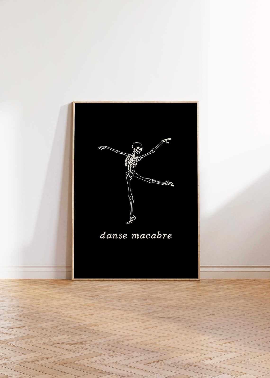 Danse Macabre Minimalist Halloween Art Print - Image 3