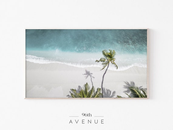 Frame Tv Art Beach Art Palm Trees Tv Art Frame Art Tv Art Frame Coastal Art Tv Palms Art Tv Tv Art