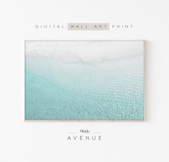 Clear Water Beach Coastal Water Art Print