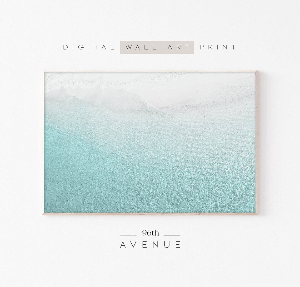 Clear Water Beach Coastal Water Art Print