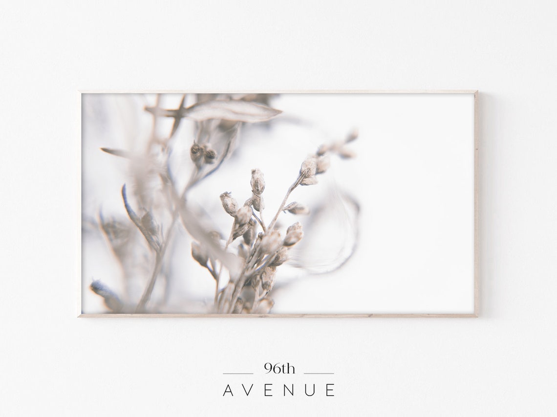 Neutral Farmhouse Grass Art for TV