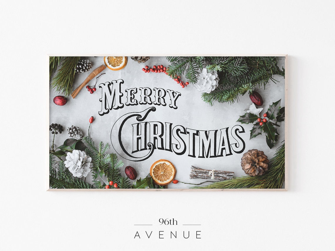 Merry Christmas Winter Art for TV